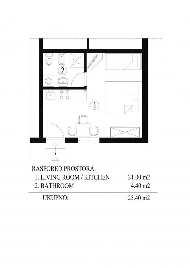 Studio Apartment In Umag With Balcony, Wifi 853-4